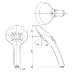 Inax BF-SM6-WR Eco Aqua 3速手提潔顏花灑頭